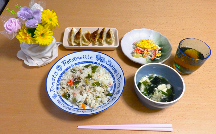 すまいるの食事例